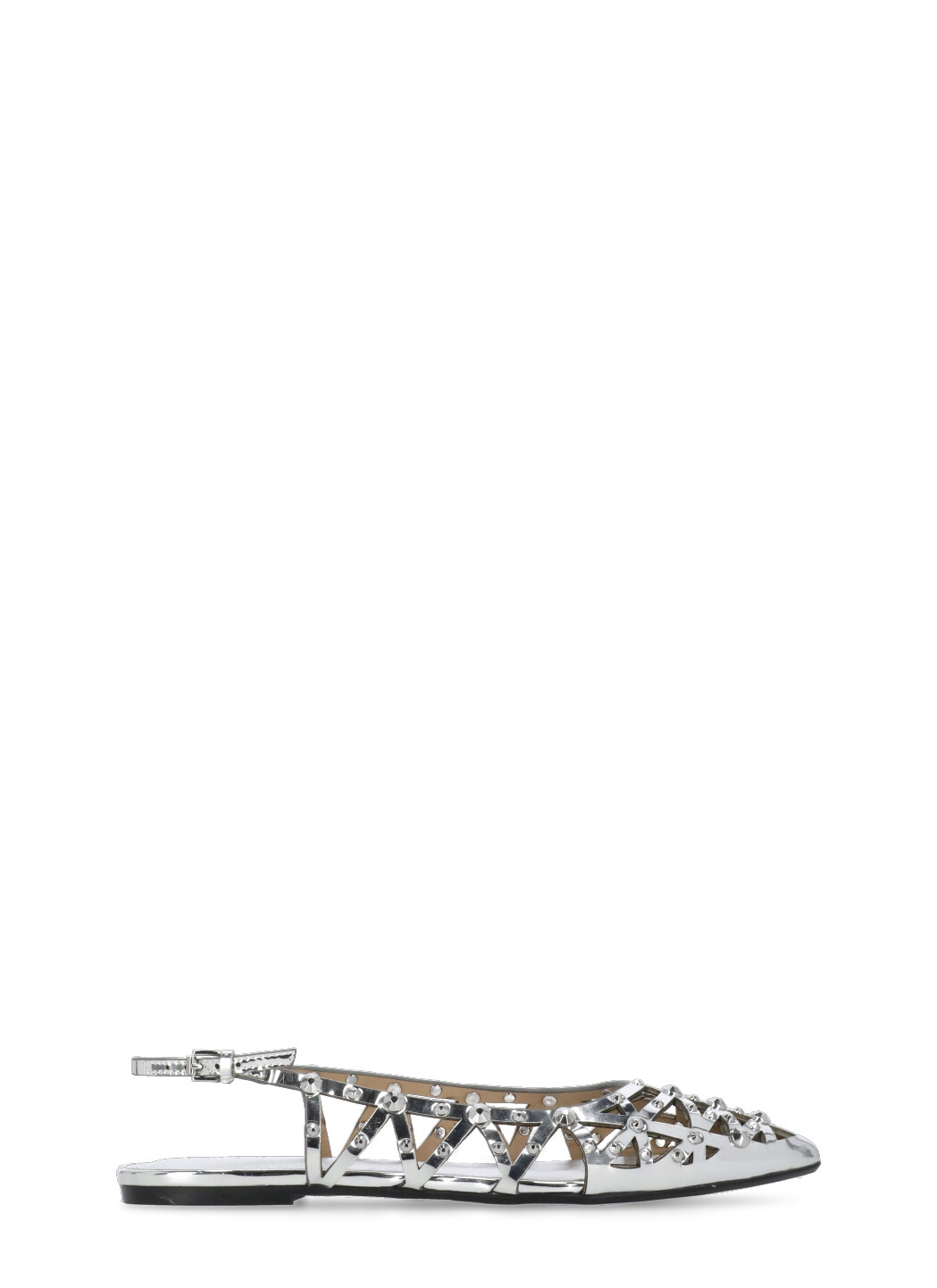 ASH Flat shoes Silver BAZAAR05MIRRORLEATHERSILVER (ASH / レースアップ ) | ASH (アッシュ)