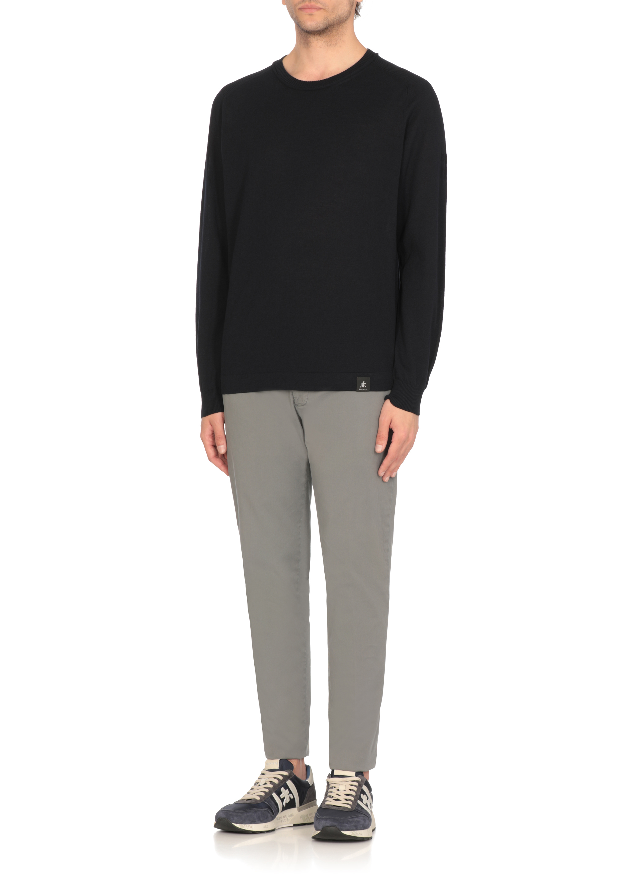 Premiata Sweaters Blue PMG13BLUENAVY (PREMIATA / ニット・セーター・カーディガン ) | PREMIATA (プレミアータ)(1)