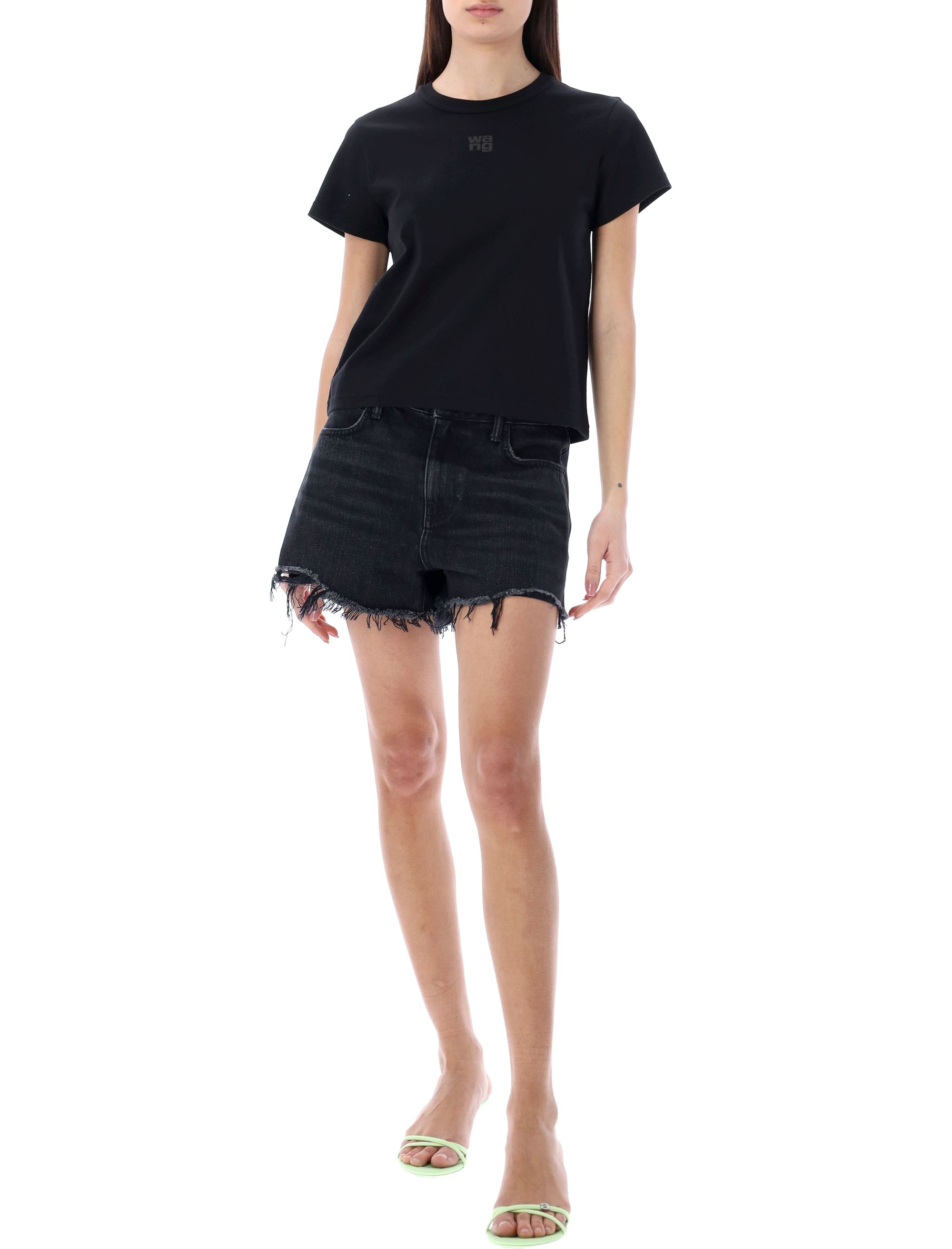 T by Alexander Wang T-shirts and Polos Black 4CC3221358C001 (alexanderwang.t / Tシャツ・カットソー ) | alexanderwang.t (アレキサンダーワン ティー)(5)
