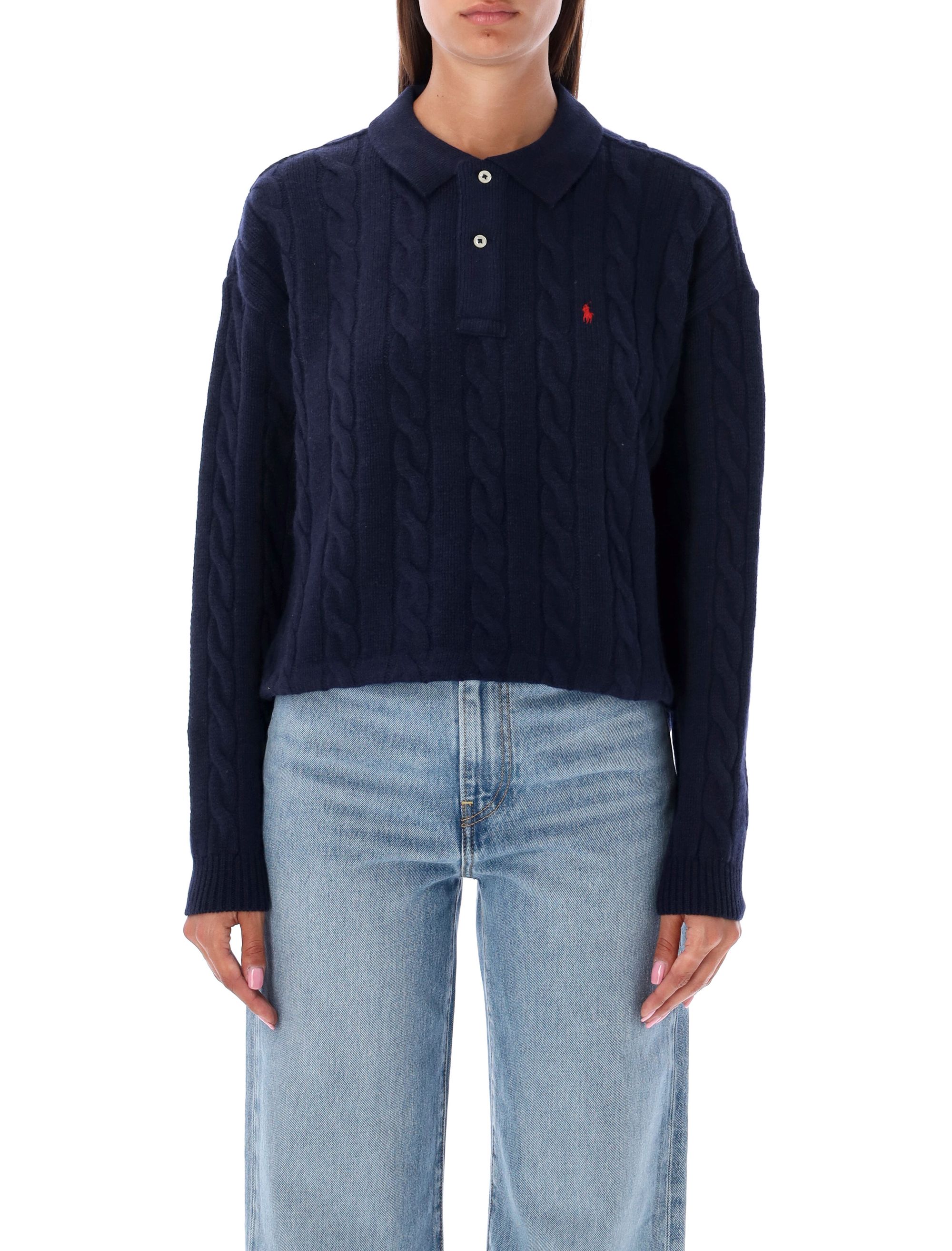 Polo Ralph Lauren Sweaters Blue 910158WOOLCASHM002 (Polo Ralph Lauren / ニット・セーター・カーディガン ) | Polo Ralph Lauren (ポロ ラルフ ローレン)