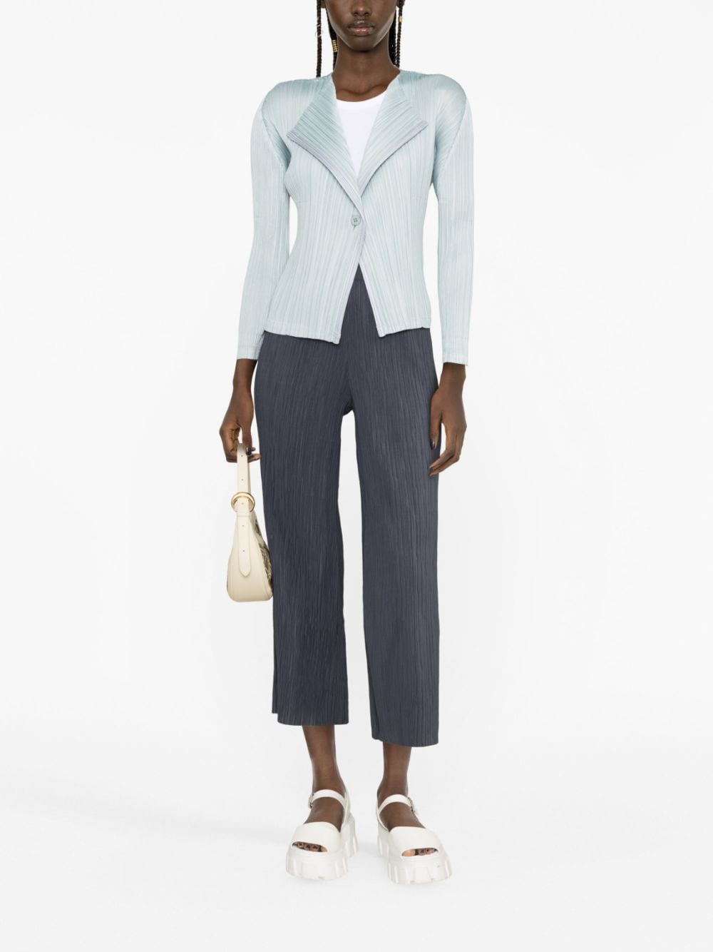 Pleats Please Jackets Clear Blue PP36JO46271 (PLEATS PLEASE ISSEY MIYAKE / ブレザー・ジャケット ) | PLEATS PLEASE ISSEY MIYAKE (プリーツ プリーズ イッセイ ミヤケ)(1)