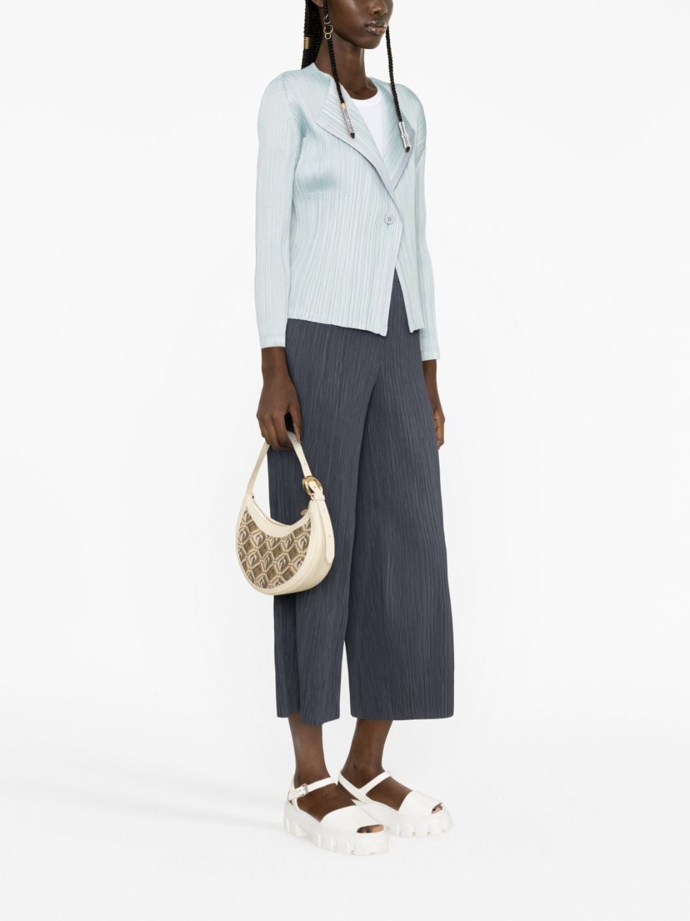 Pleats Please Jackets Clear Blue PP36JO46271 (PLEATS PLEASE ISSEY MIYAKE / ブレザー・ジャケット ) | PLEATS PLEASE ISSEY MIYAKE (プリーツ プリーズ イッセイ ミヤケ)(2)