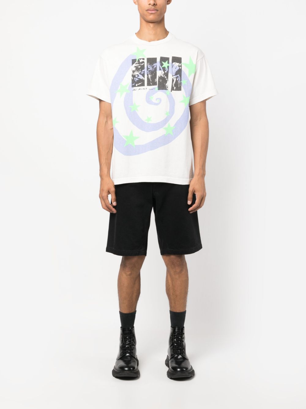 SAINT MXXXXXX T-shirts and Polos White SMS230000024WHITE (SAINT Mxxxxxx / Tシャツ・カットソー ) | SAINT Mxxxxxx (セント マイケル)(1)