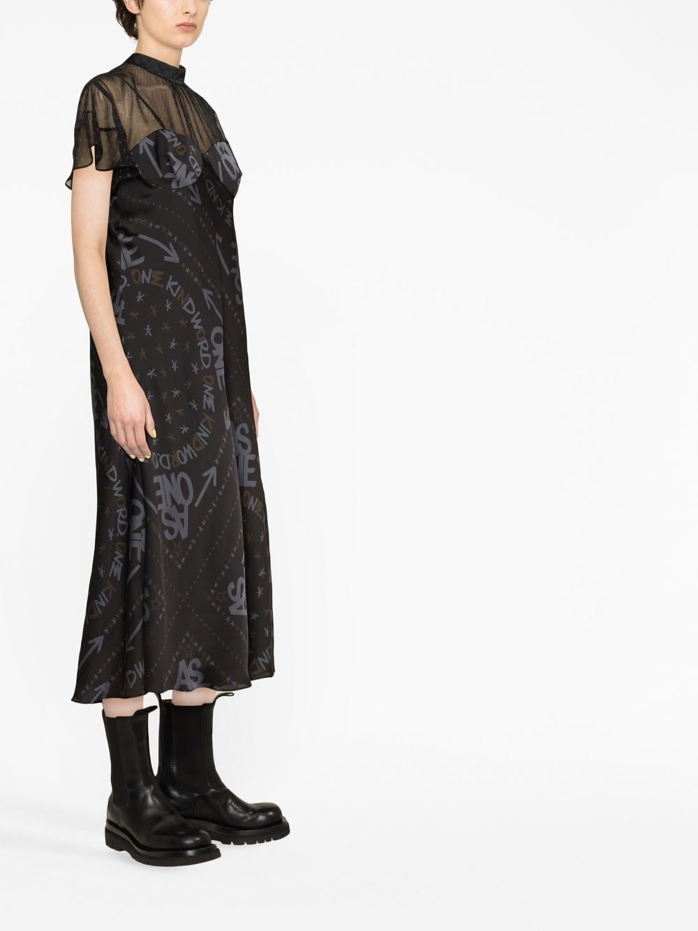 Sacai Dresses Black 2306460001 (sacai / ワンピース・ドレス・オールインワン ) | sacai (サカイ)(1)