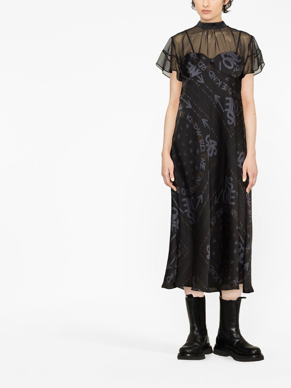 Sacai Dresses Black 2306460001 (sacai / ワンピース・ドレス・オールインワン ) | sacai (サカイ)(2)