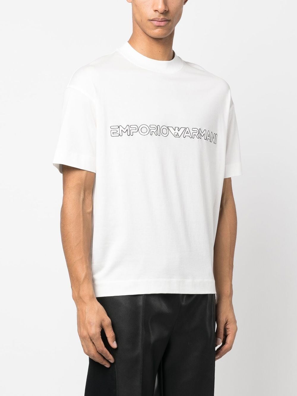 Emporio Armani T-shirts and Polos White 3R1TBD1JUVZ0101 (EMPORIO ARMANI / Tシャツ・カットソー ) | EMPORIO ARMANI (エンポリオ アルマーニ)(1)