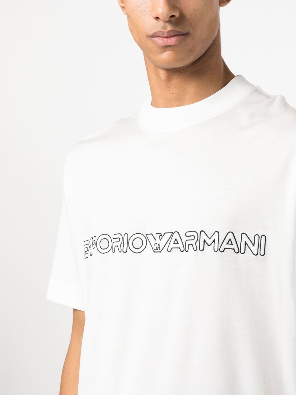 Emporio Armani T-shirts and Polos White 3R1TBD1JUVZ0101 (EMPORIO ARMANI / Tシャツ・カットソー ) | EMPORIO ARMANI (エンポリオ アルマーニ)(4)