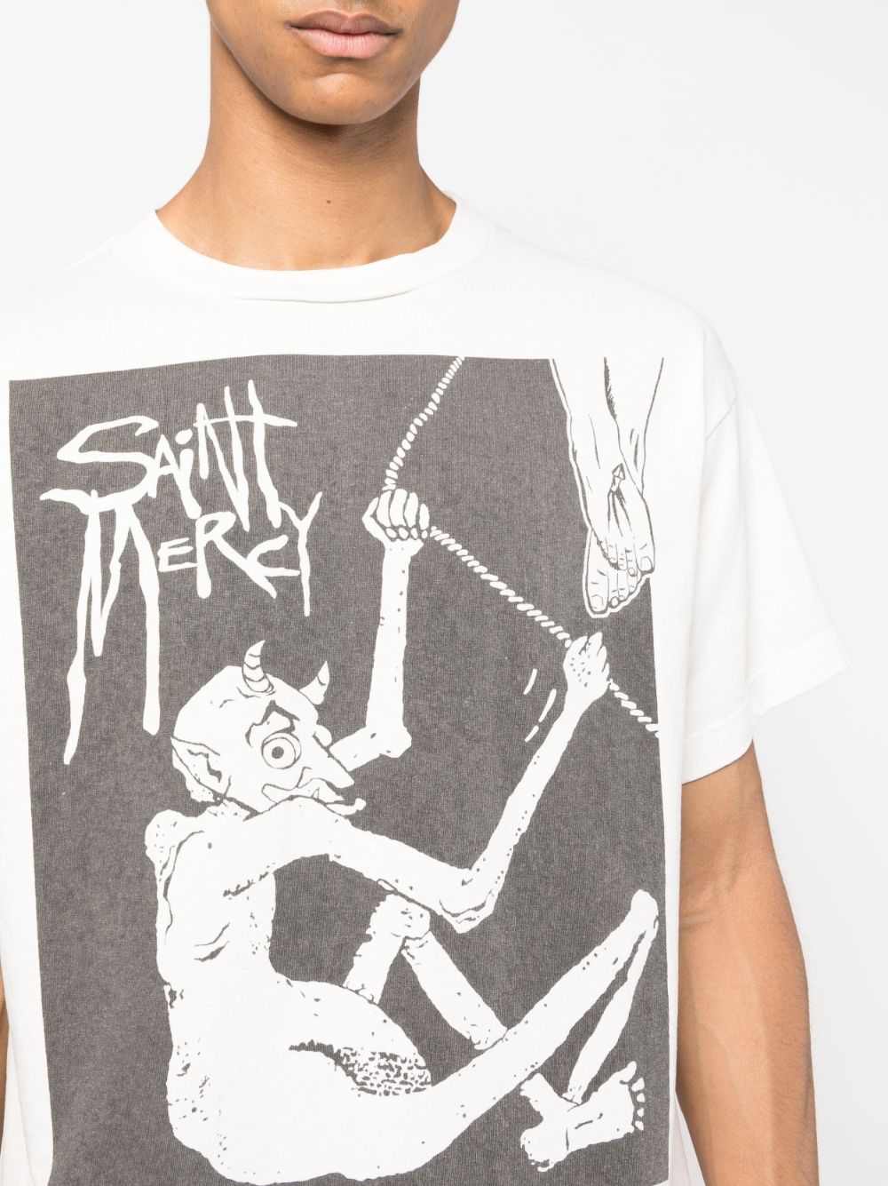 SAINT MXXXXXX T-shirts and Polos White SMS230000019WHITE (SAINT Mxxxxxx / Tシャツ・カットソー ) | SAINT Mxxxxxx (セント マイケル)(1)