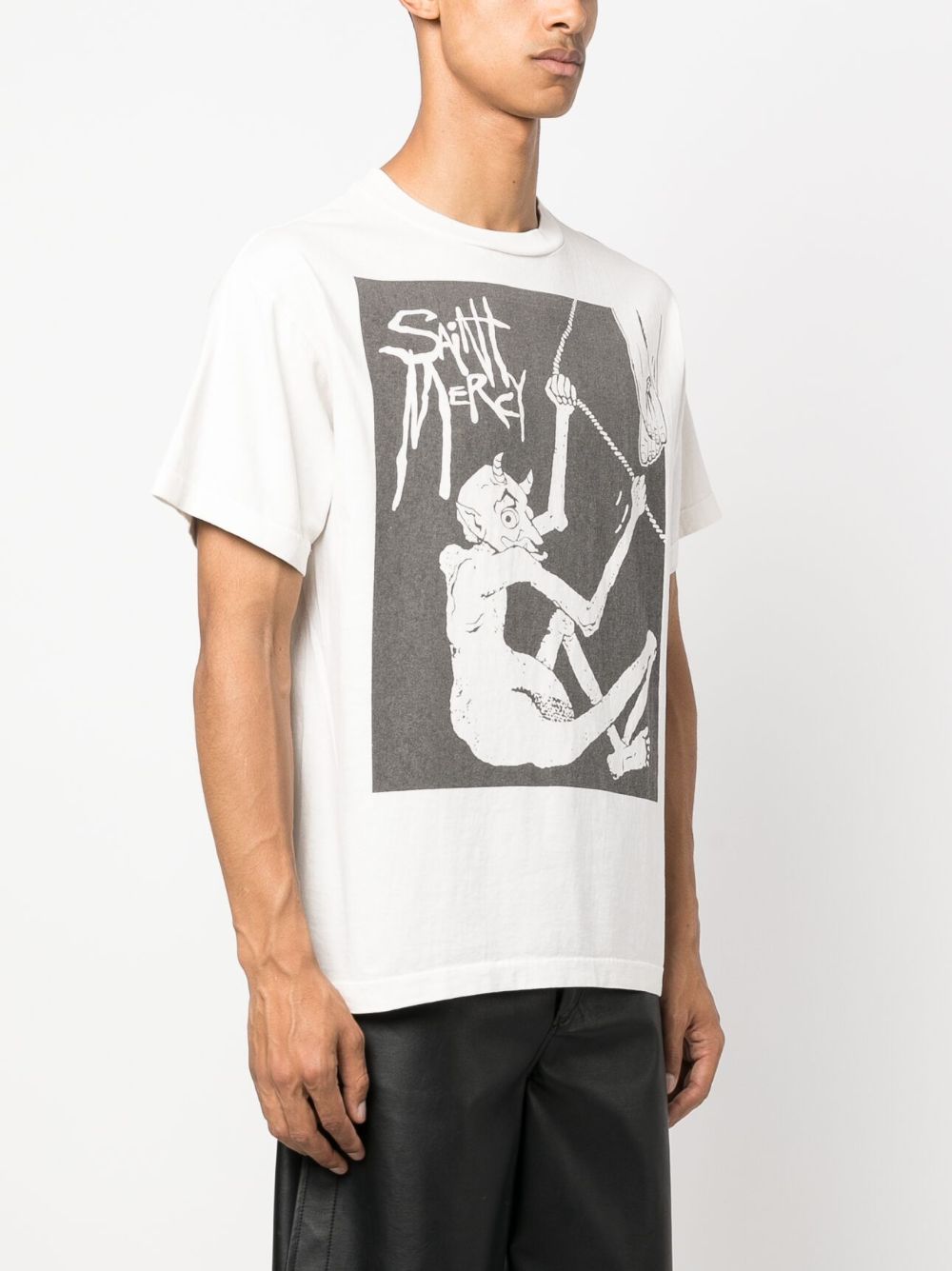 SAINT MXXXXXX T-shirts and Polos White SMS230000019WHITE (SAINT Mxxxxxx / Tシャツ・カットソー ) | SAINT Mxxxxxx (セント マイケル)(4)