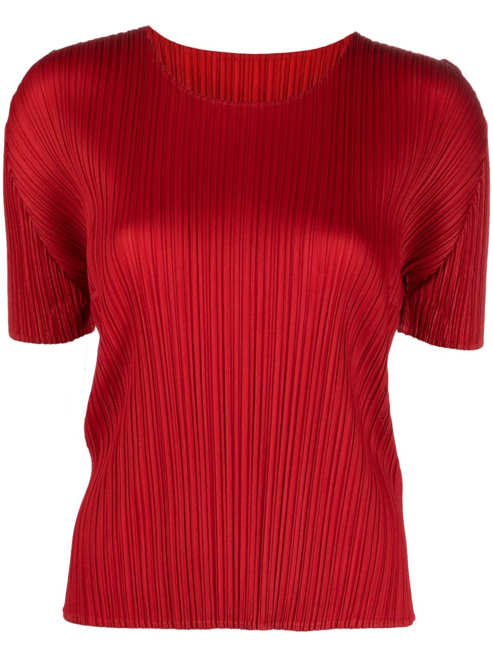 Pleats Please T-shirts and Polos Red PP36JK80324 (PLEATS PLEASE ISSEY MIYAKE / Tシャツ・カットソー ) | PLEATS PLEASE ISSEY MIYAKE (プリーツ プリーズ イッセイ ミヤケ)
