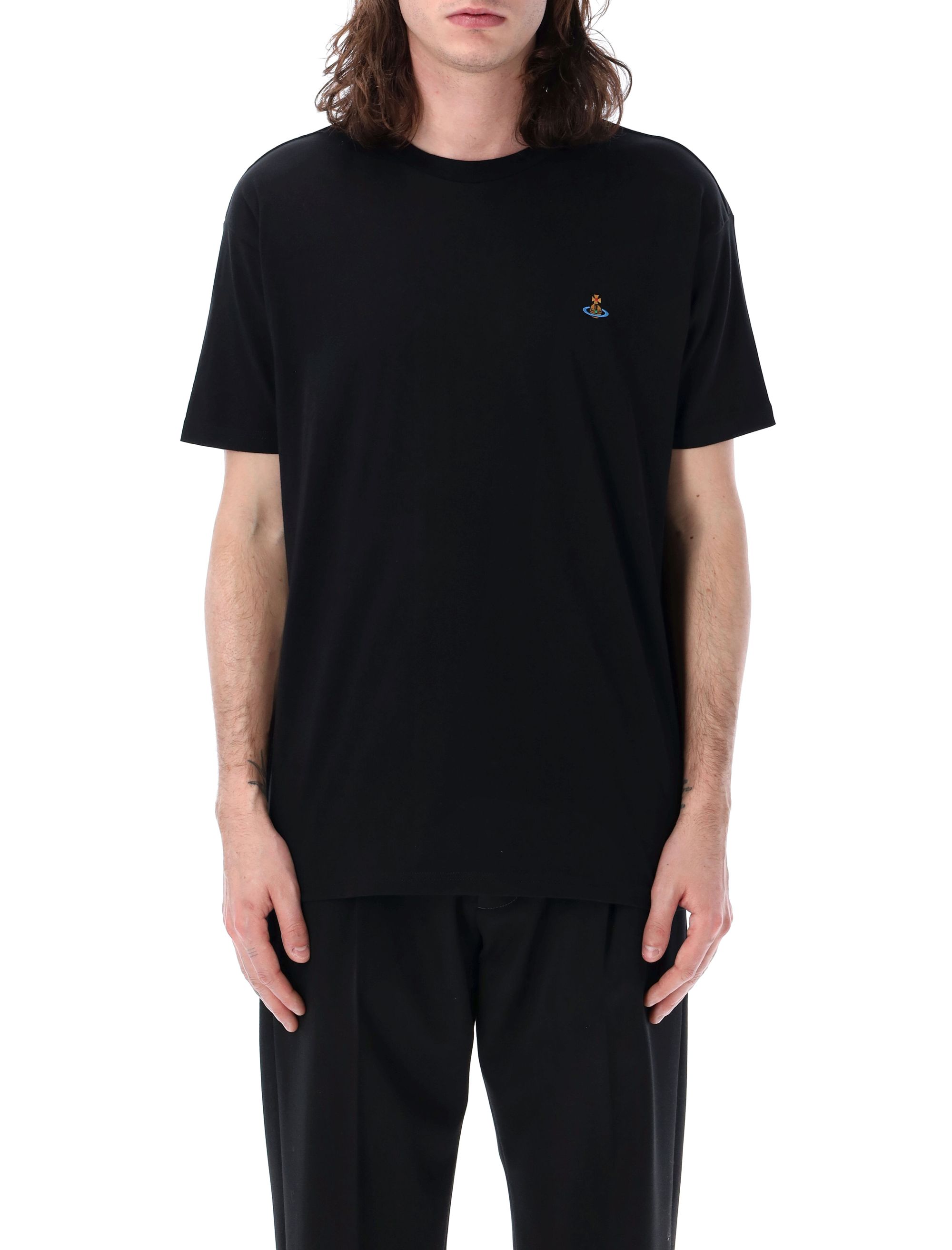 Vivienne Westwood T-shirts and Polos Black 3G010013J001MGON401 (Vivienne Westwood / Tシャツ・カットソー ) | Vivienne Westwood (ヴィヴィアン・ウェストウッド)