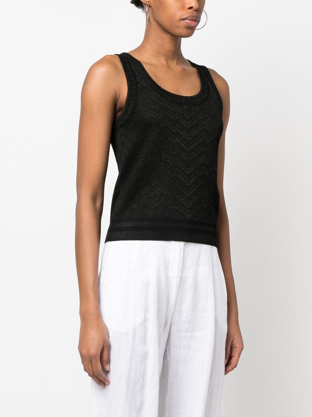 Missoni Top Black DS23SK27BK021PS91ED (MISSONI / タンクトップ・キャミソール ) | MISSONI (ミッソー二)(4)