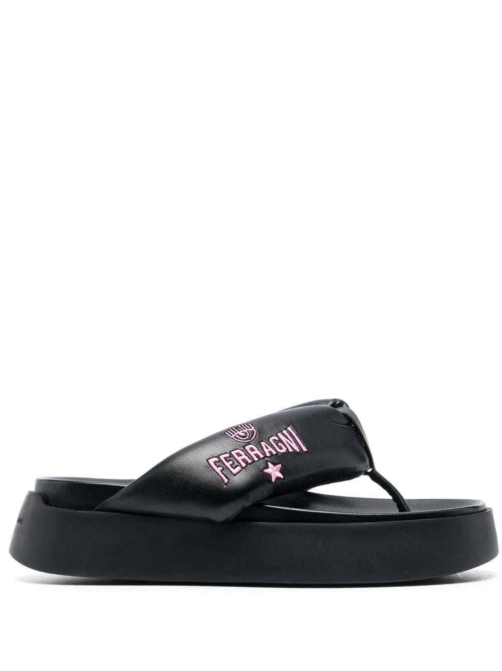 Chiara Ferragni Sandals Black CF3149CFPLATFORM001 (CHIARA FERRAGNI / サンダル ) | CHIARA FERRAGNI (キアラ フェラーニ)
