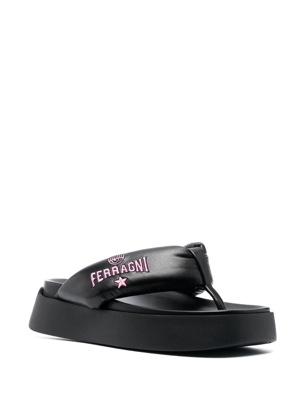 Chiara Ferragni Sandals Black CF3149CFPLATFORM001 (CHIARA FERRAGNI / サンダル ) | CHIARA FERRAGNI (キアラ フェラーニ)(1)