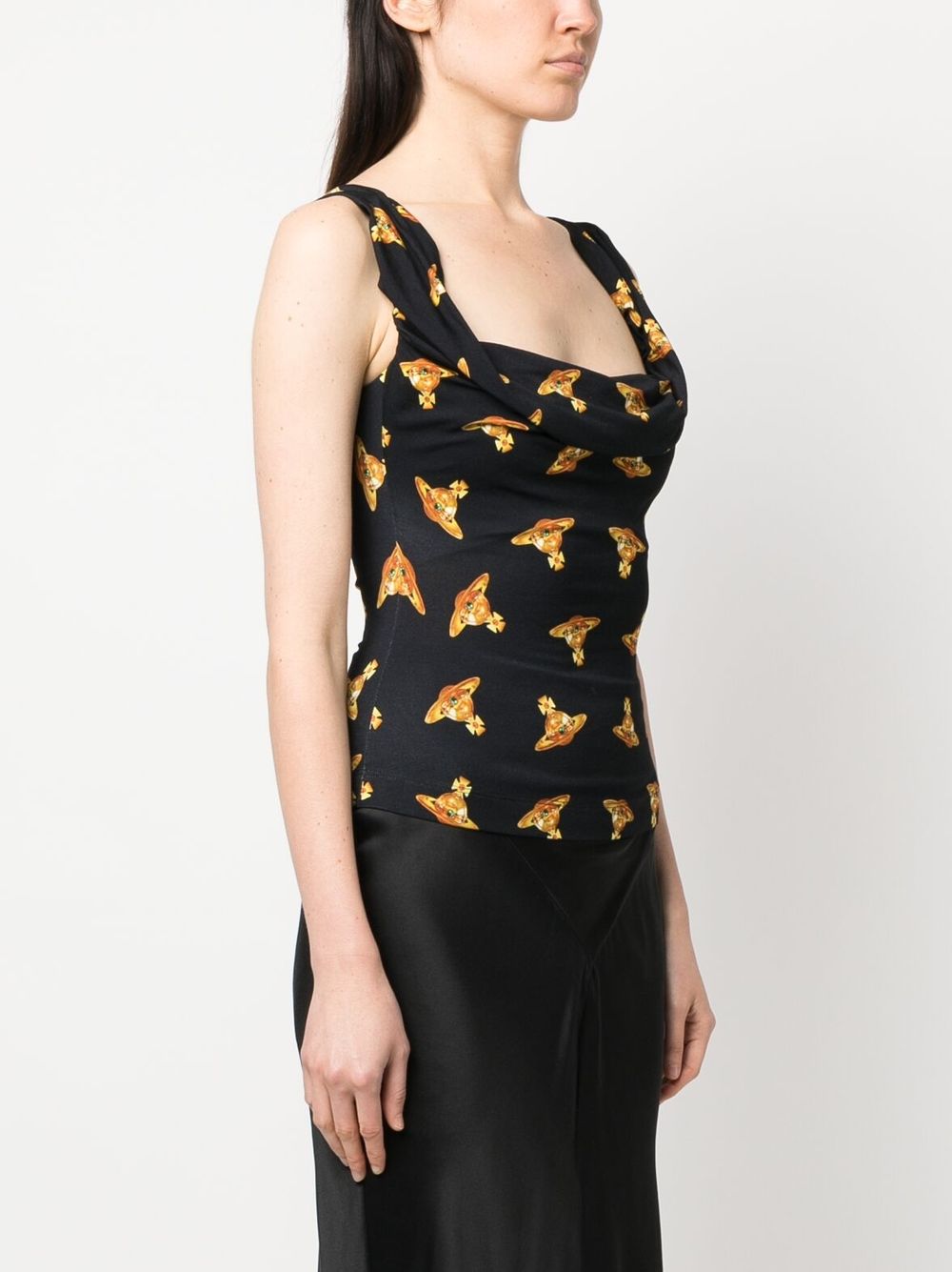 Vivienne Westwood◆キャミソール・タンクトップ/S/コットン/ブラック/356-12109 Vivienne Westwood◇キャミソール・タンクトップ/S/コットン