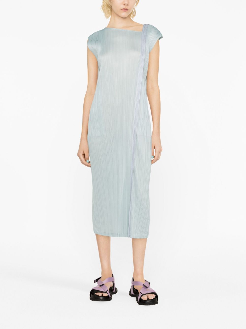 Pleats Please Dresses Clear Blue PP36JH46471 (PLEATS PLEASE ISSEY MIYAKE / ワンピース・ドレス・オールインワン ) | PLEATS PLEASE ISSEY MIYAKE (プリーツ プリーズ イッセイ ミヤケ)(2)