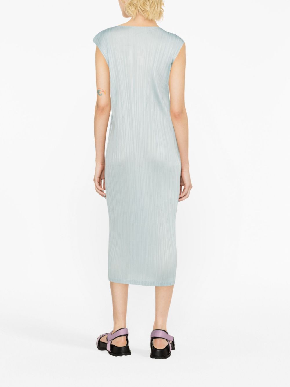 Pleats Please Dresses Clear Blue PP36JH46471 (PLEATS PLEASE ISSEY MIYAKE / ワンピース・ドレス・オールインワン ) | PLEATS PLEASE ISSEY MIYAKE (プリーツ プリーズ イッセイ ミヤケ)(3)