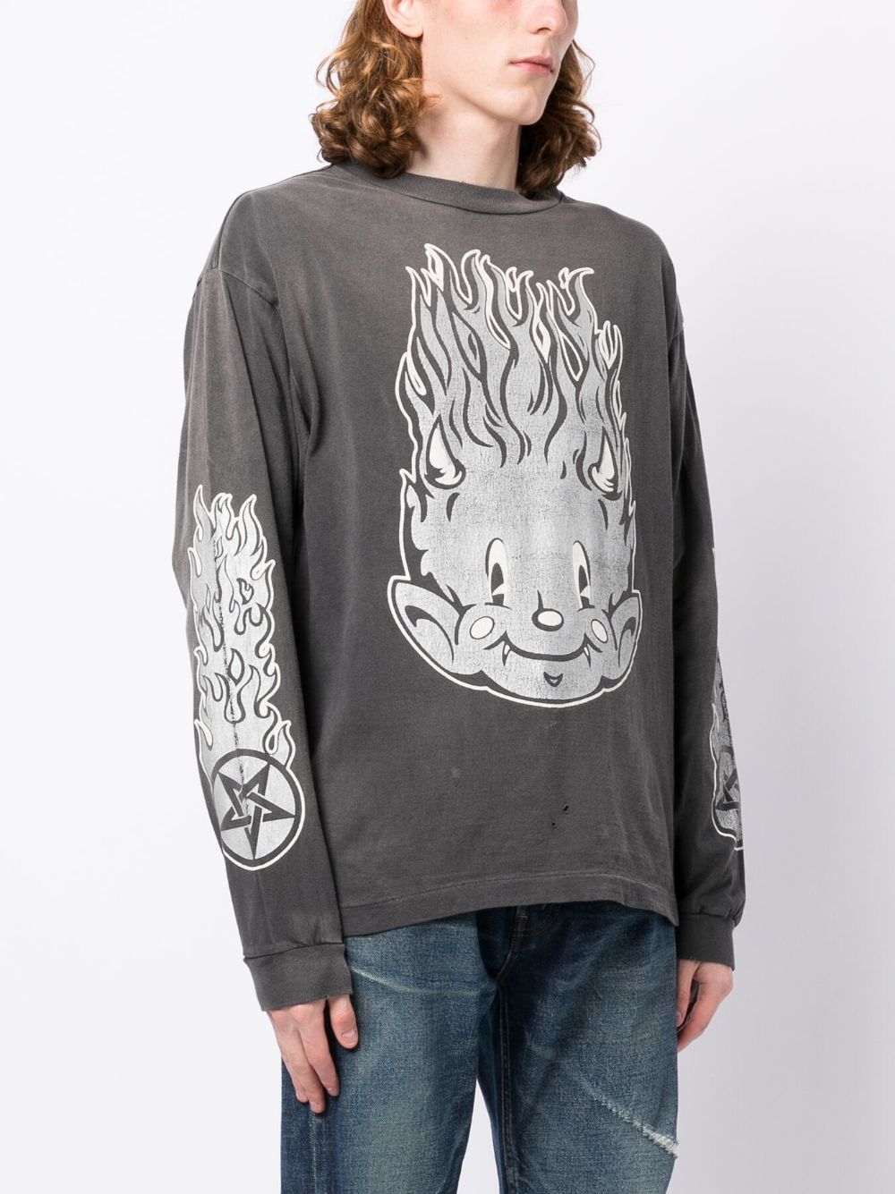 SAINT MXXXXXX T-shirts and Polos Black SMS230000026BLACK (SAINT Mxxxxxx / Tシャツ・カットソー ) | SAINT Mxxxxxx (セント マイケル)(3)