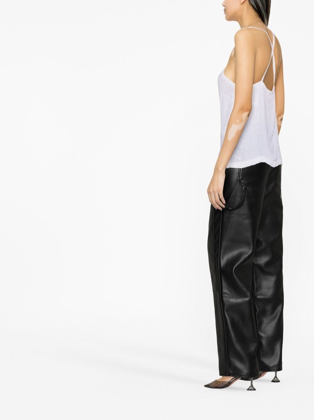 Parosh Top White D311509GEM23002 (P.A.R.O.S.H. / タンクトップ・キャミソール ) | P.A.R.O.S.H. (パロッシュ)(2)