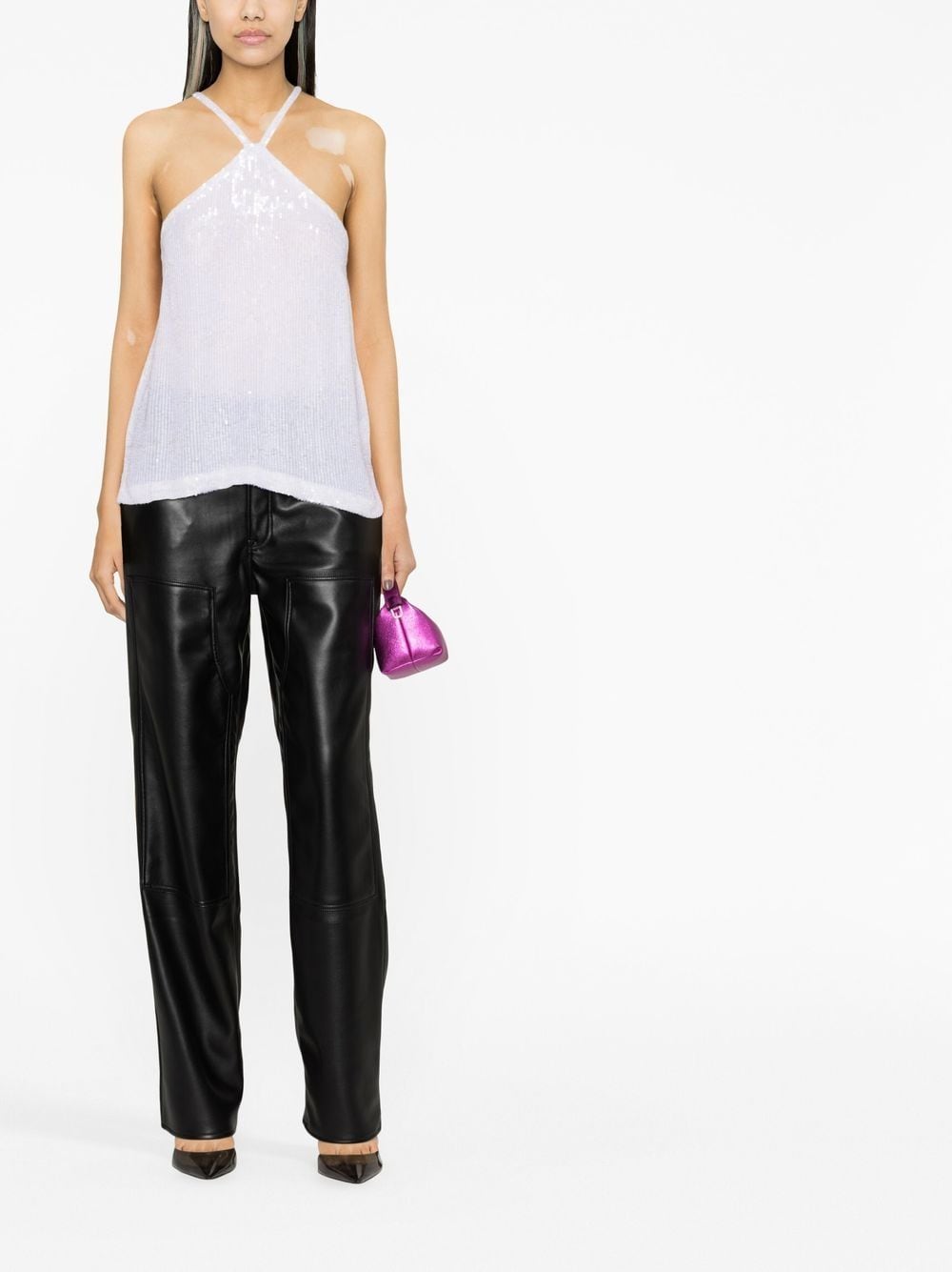 Parosh Top White D311509GEM23002 (P.A.R.O.S.H. / タンクトップ・キャミソール ) | P.A.R.O.S.H. (パロッシュ)(3)