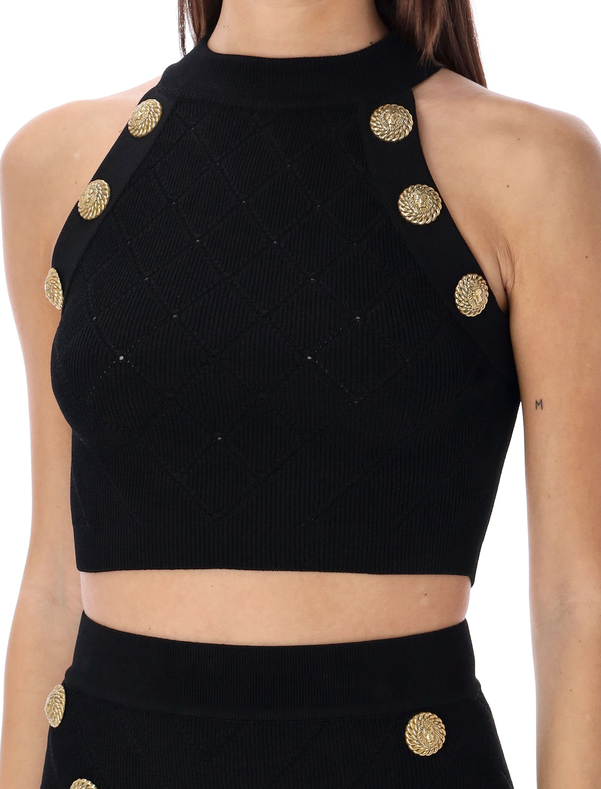 Balmain Top Black CF1AB390KF530PA (Balmain / タンクトップ・キャミソール ) | Balmain (バルマン)(2)