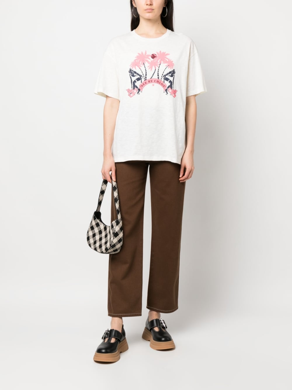See By Chloé T-shirts and Polos White CHS23UJH26112106 (See By Chloé / Tシャツ・カットソー ) | See By Chloé (シーバイクロエ)(1)