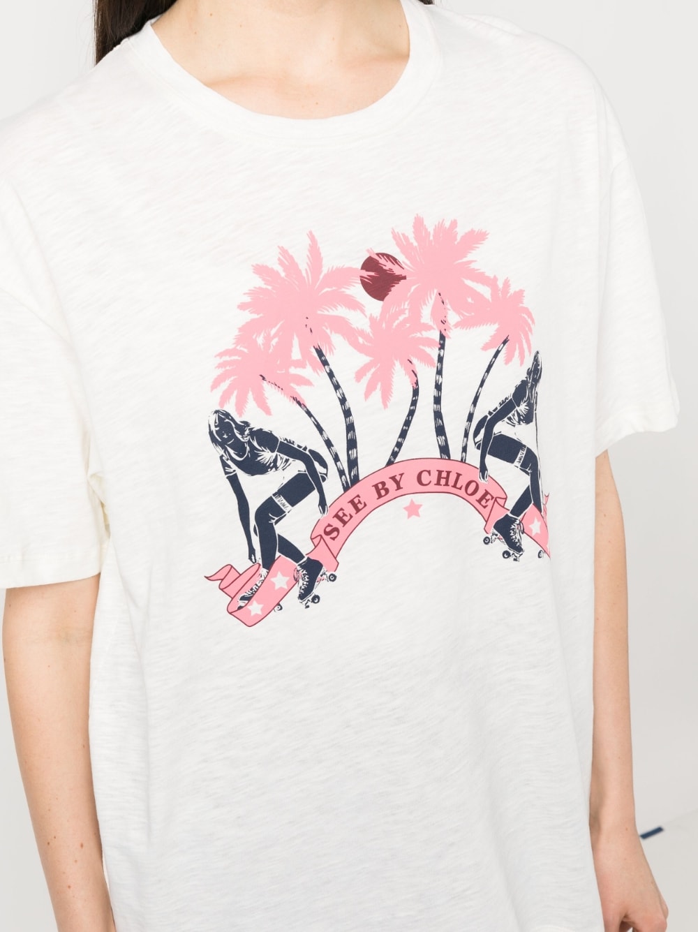 See By Chloé T-shirts and Polos White CHS23UJH26112106 (See By Chloé / Tシャツ・カットソー ) | See By Chloé (シーバイクロエ)(4)