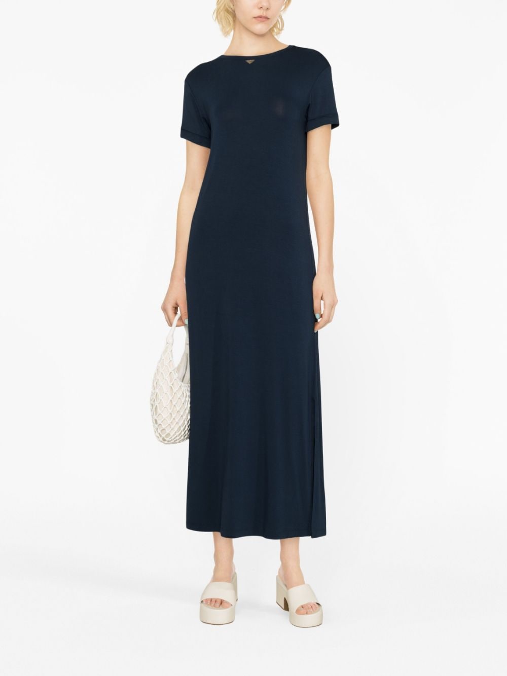 Emporio Armani Dresses Blue 2627353R31400135 (EMPORIO ARMANI / ワンピース・ドレス・オールインワン ) | EMPORIO ARMANI (エンポリオ アルマーニ)(1)