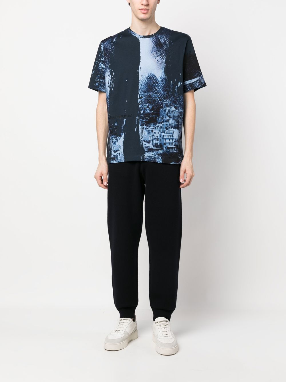 E.ARMANI EXCLUSIVE PRE T-shirts and Polos Blue 3R1T6R1J03ZF926 (EMPORIO ARMANI / Tシャツ・カットソー ) | EMPORIO ARMANI (エンポリオ アルマーニ)(1)