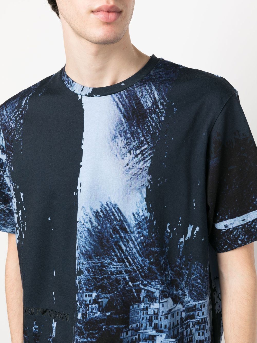 E.ARMANI EXCLUSIVE PRE T-shirts and Polos Blue 3R1T6R1J03ZF926 (EMPORIO ARMANI / Tシャツ・カットソー ) | EMPORIO ARMANI (エンポリオ アルマーニ)(3)