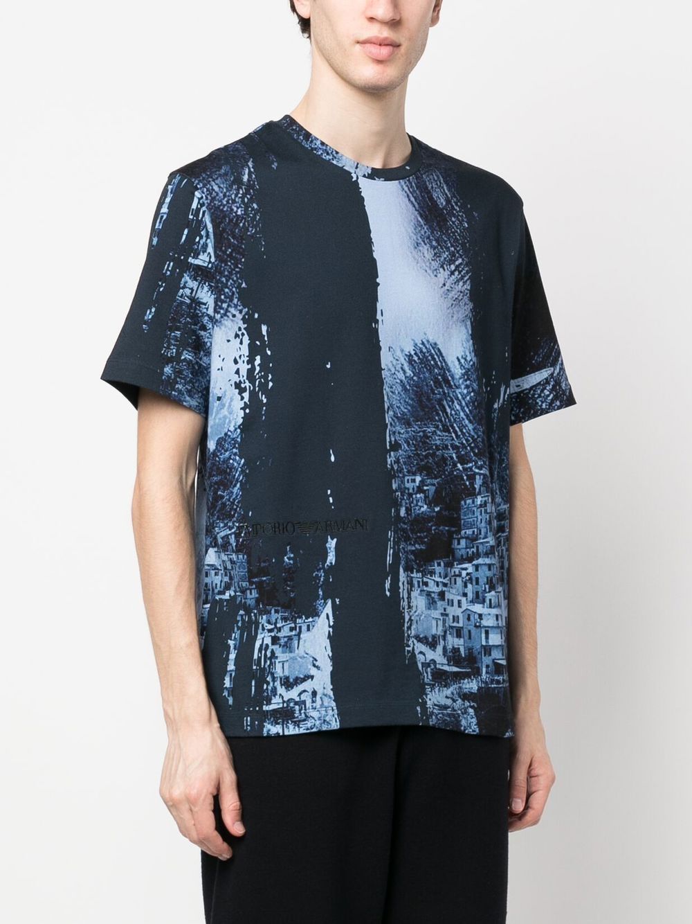 E.ARMANI EXCLUSIVE PRE T-shirts and Polos Blue 3R1T6R1J03ZF926 (EMPORIO ARMANI / Tシャツ・カットソー ) | EMPORIO ARMANI (エンポリオ アルマーニ)(4)