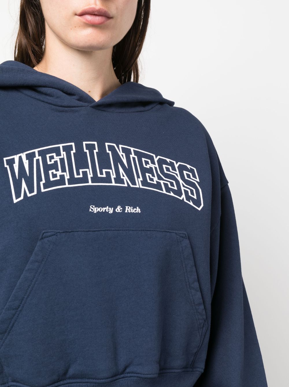 SPORTY & RICH Sweaters Blue HC851NANAVYWHITE (Sporty & Rich / スウェット・フーディー ) | Sporty & Rich (スポーティアンドリッチ)(2)