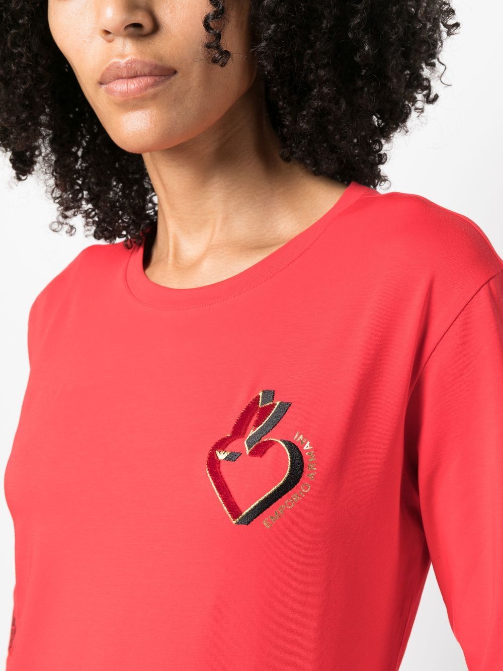 EMPORIO ARMANI CAPSULE PRE T-shirts and Polos Pink 3R2T8H2J07Z0334 (EMPORIO ARMANI / Tシャツ・カットソー ) | EMPORIO ARMANI (エンポリオ アルマーニ)(2)