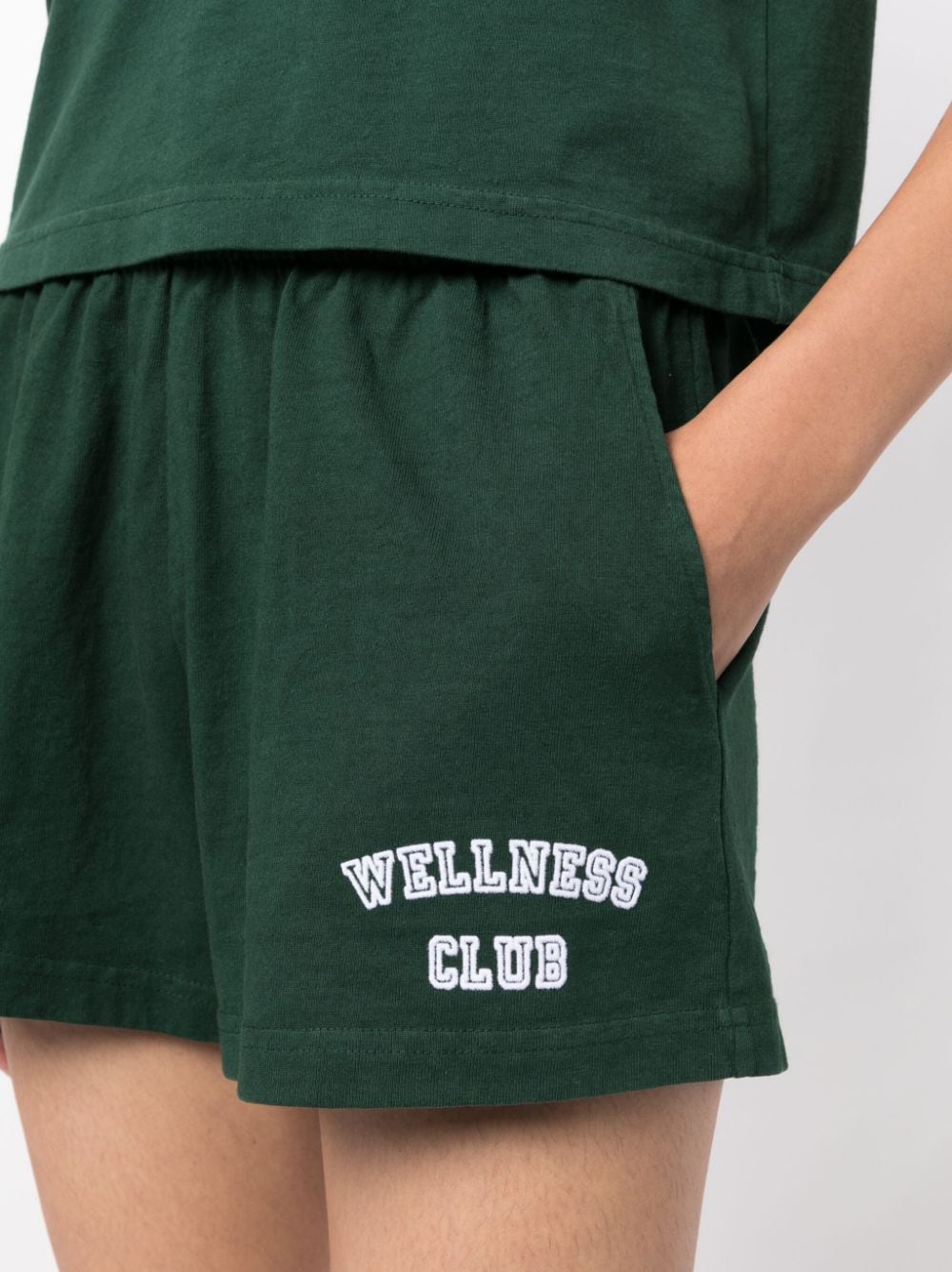 SPORTY & RICH MAIN Shorts Green SH874FOFORESTWHITE (Sporty & Rich / ショートパンツ ) | Sporty & Rich (スポーティアンドリッチ)(1)