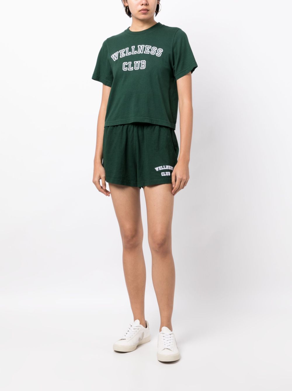 SPORTY & RICH MAIN Shorts Green SH874FOFORESTWHITE (Sporty & Rich / ショートパンツ ) | Sporty & Rich (スポーティアンドリッチ)(2)