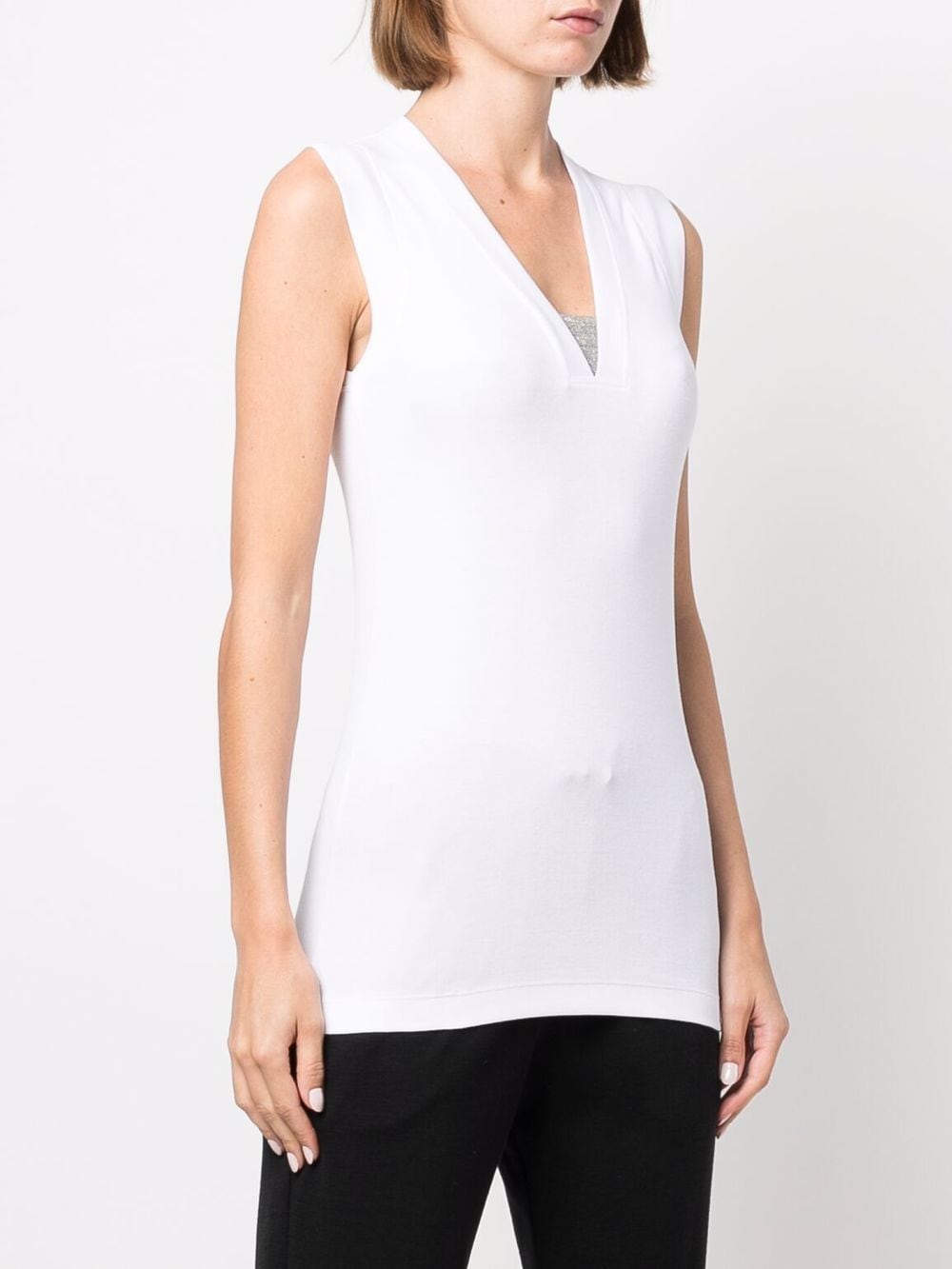 Brunello Cucinelli Top White M0TC8EL672C159 (Brunello Cucinelli / タンクトップ・キャミソール ) | Brunello Cucinelli (ブルネロ・クチネリ)(1)