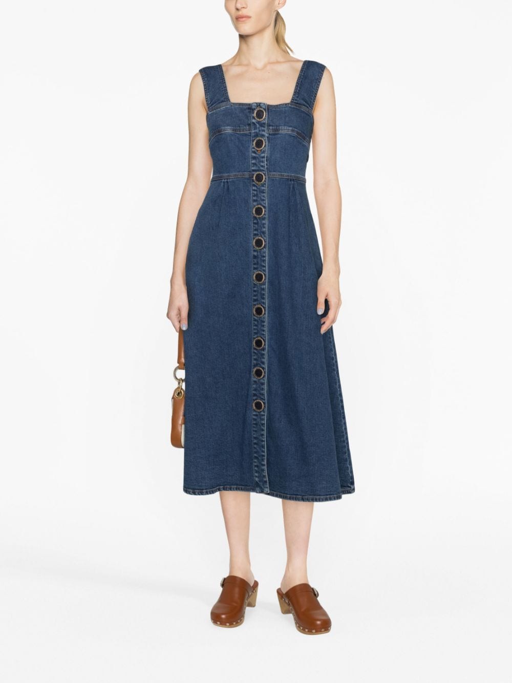See By Chloé Dresses Blue CHS23UDR0715045E (See By Chloé / ワンピース・ドレス・オールインワン ) | See By Chloé (シーバイクロエ)(2)