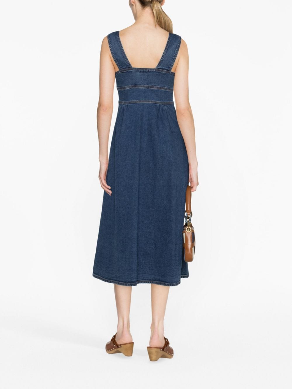 See By Chloé Dresses Blue CHS23UDR0715045E (See By Chloé / ワンピース・ドレス・オールインワン ) | See By Chloé (シーバイクロエ)(3)