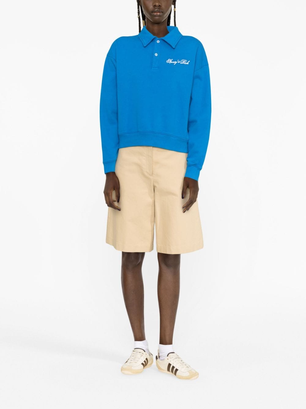 SPORTY & RICH T-shirts and Polos Blue PO851RBROYALBLUEWHITE (Sporty & Rich / ポロシャツ ) | Sporty & Rich (スポーティアンドリッチ)(2)