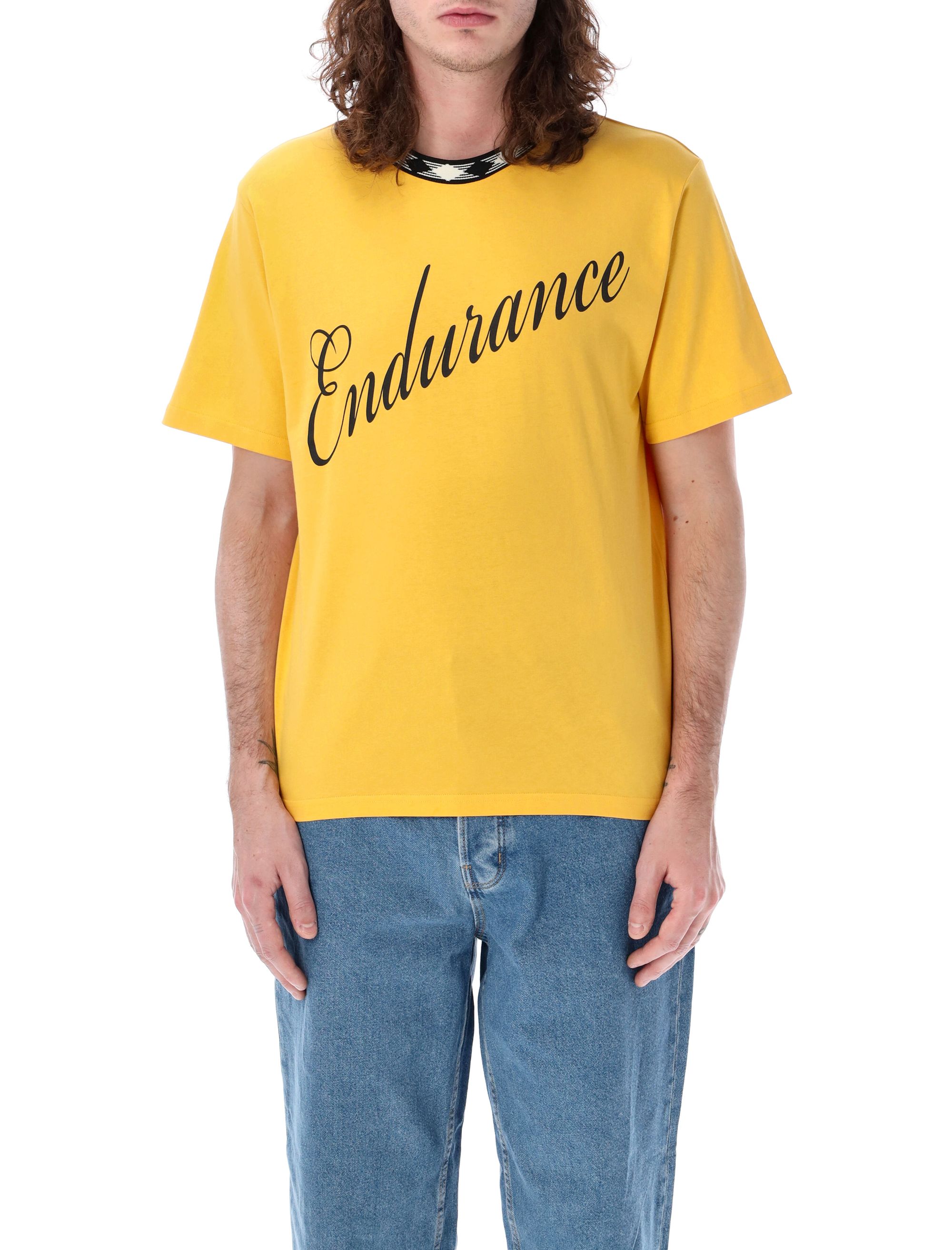 WALES BONNER T-shirts and Polos MS24JE16JE01300CTURMERIC (Wales Bonner / Tシャツ・カットソー ) | Wales Bonner (ウェールズ ボナー)