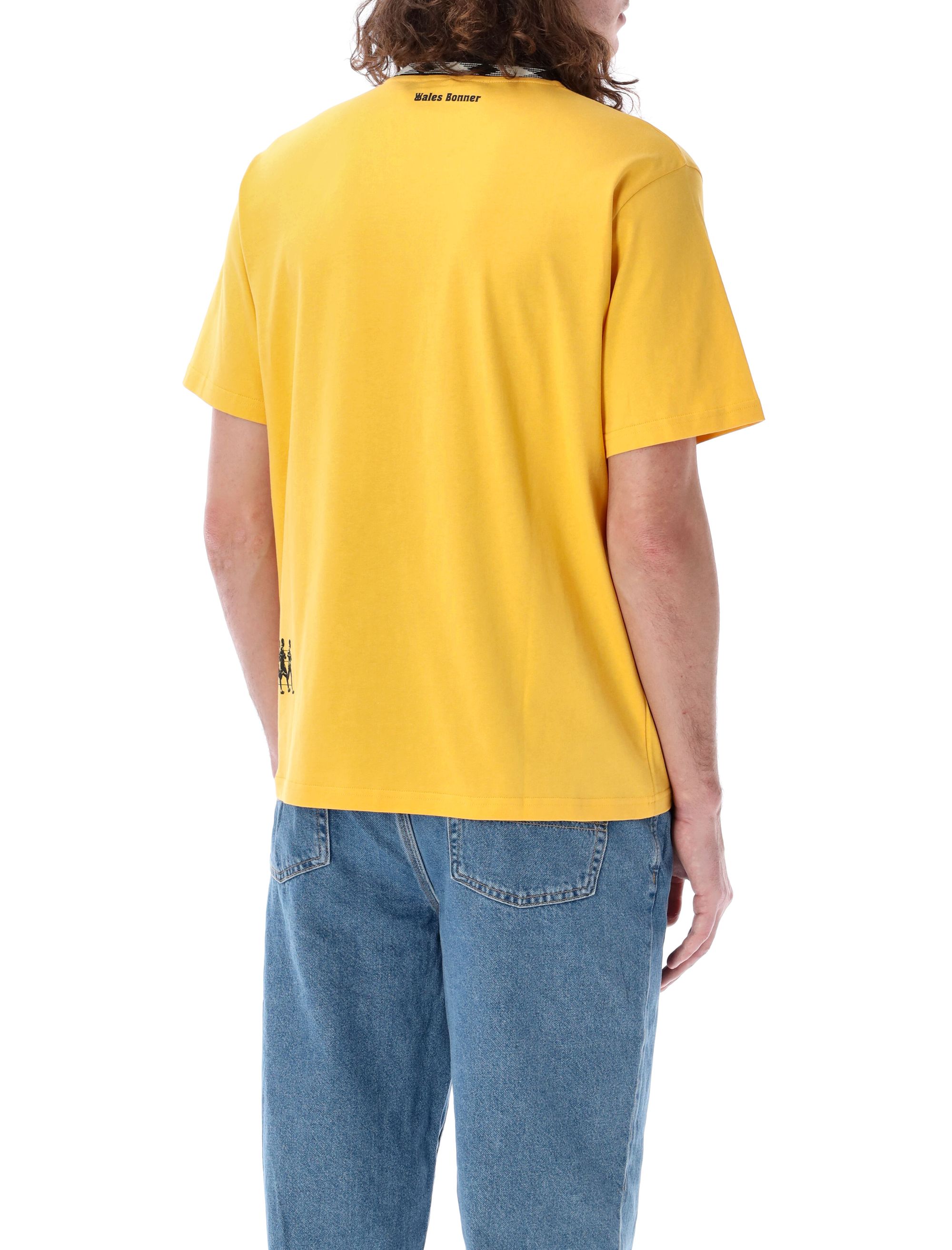 WALES BONNER T-shirts and Polos MS24JE16JE01300CTURMERIC (Wales Bonner / Tシャツ・カットソー ) | Wales Bonner (ウェールズ ボナー)(1)