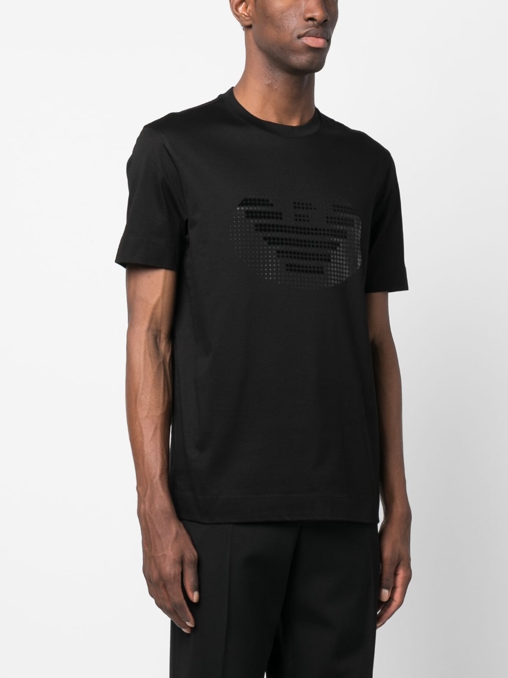 Emporio Armani T-shirts and Polos Black 3R1TU11JSAZ0999 (EMPORIO ARMANI / Tシャツ・カットソー ) | EMPORIO ARMANI (エンポリオ アルマーニ)(2)