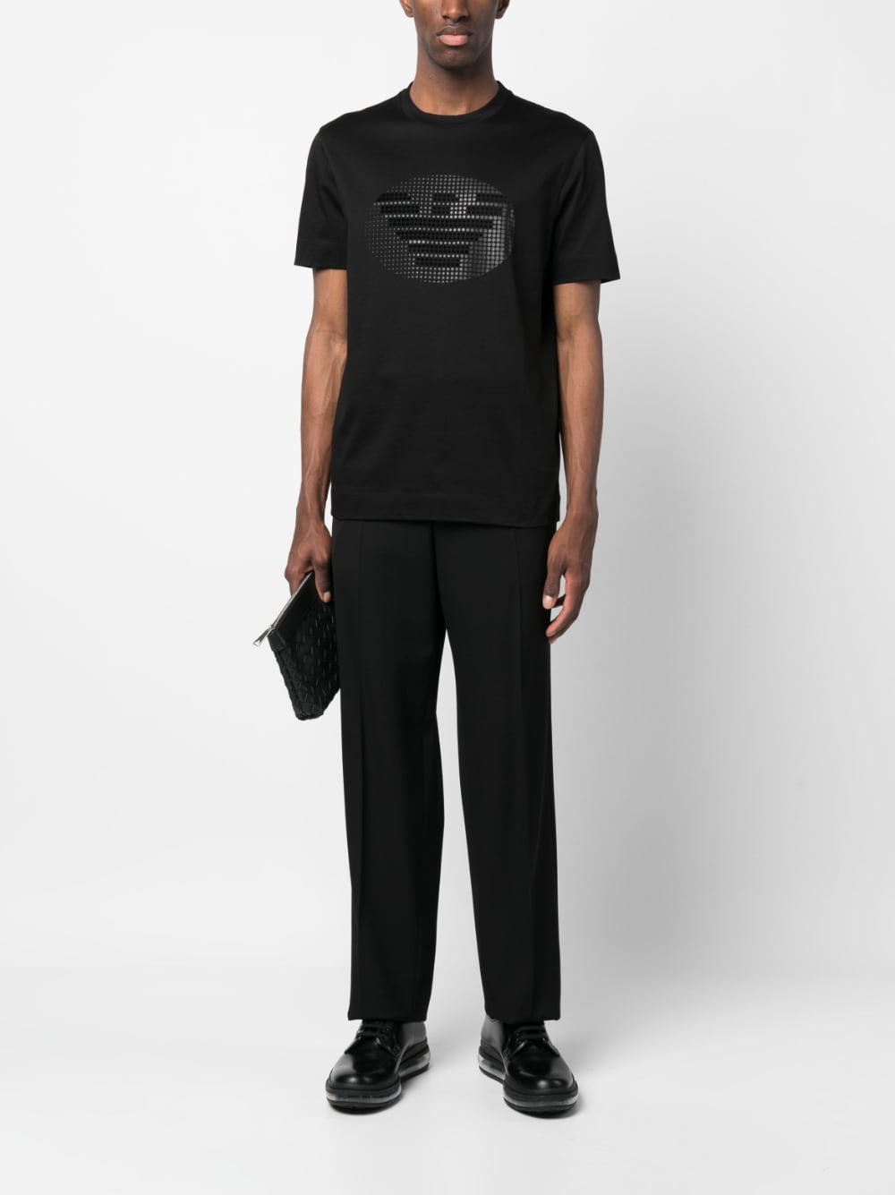 Emporio Armani T-shirts and Polos Black 3R1TU11JSAZ0999 (EMPORIO ARMANI / Tシャツ・カットソー ) | EMPORIO ARMANI (エンポリオ アルマーニ)(4)