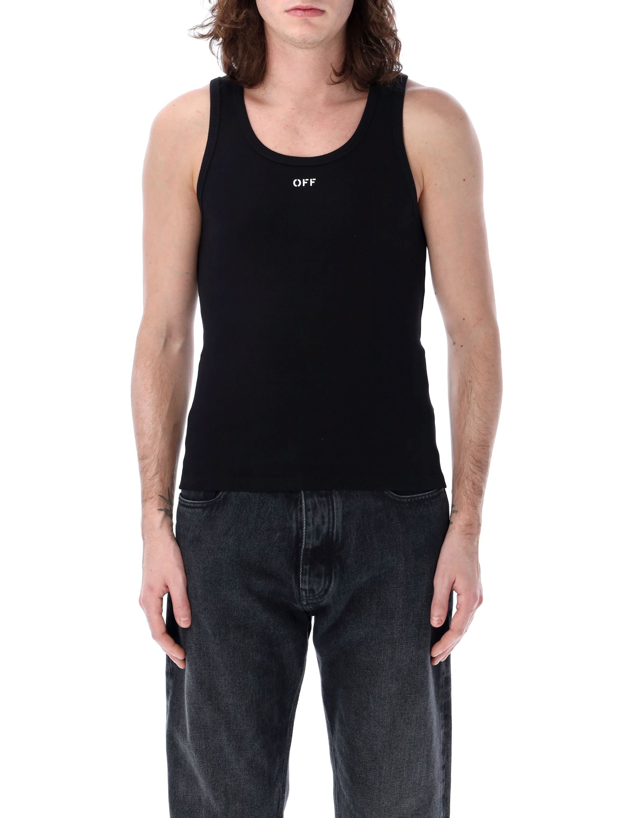 Off-White T-shirts and Polos Black OMUY006S24JER0021001 (Off-White / Tシャツ・カットソー ) | Off-White (オフホワイト)