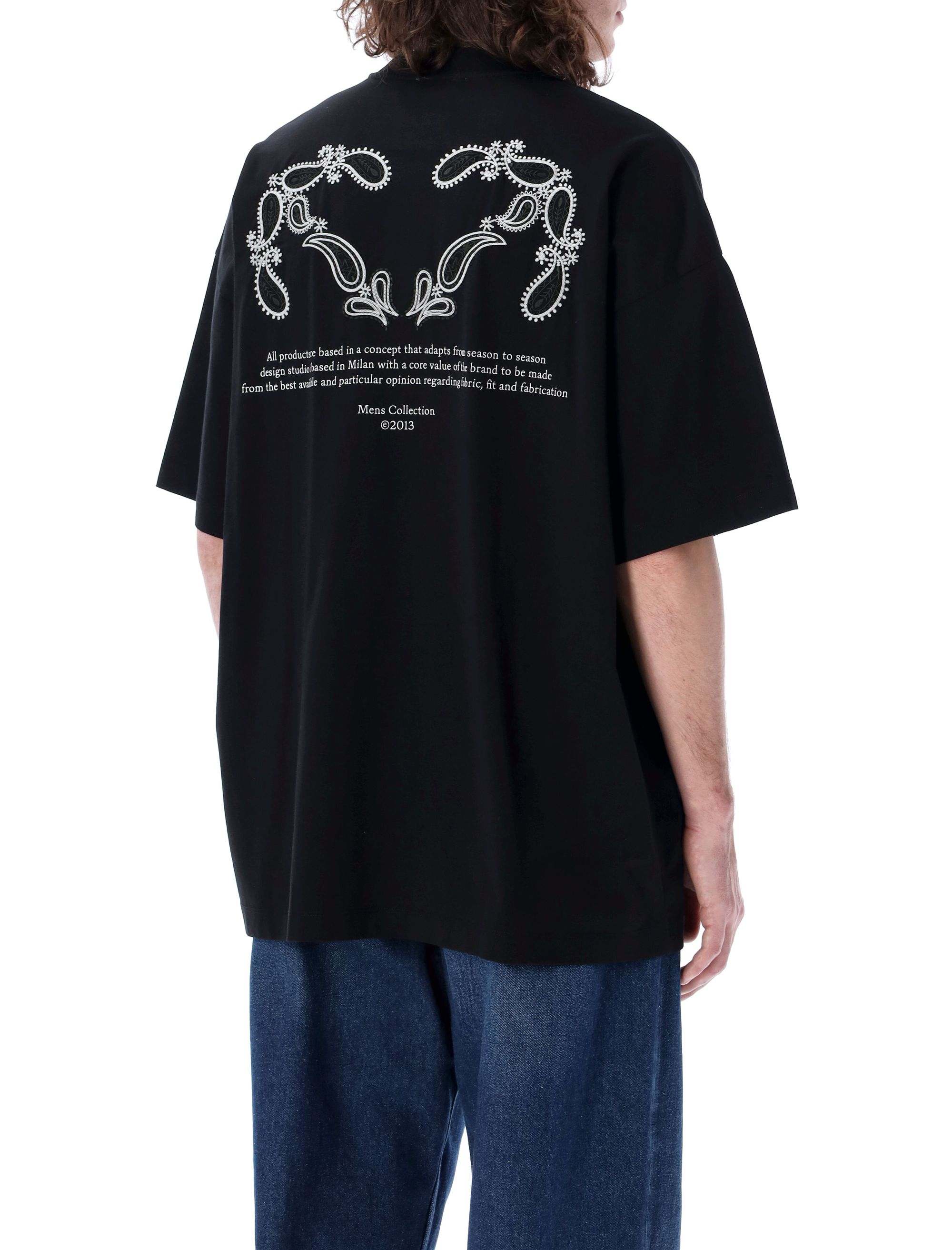 Tシャツ・カットソー OFF WHITE Men T Shirts OMAA161S24JER0011001 Black Off-White T-shirts and Polos Black (Off-White/Tシャツ
