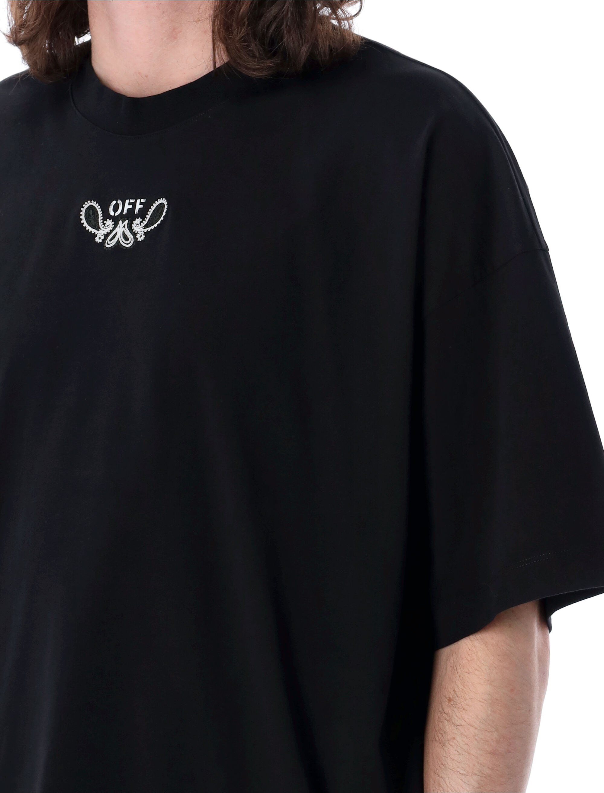Tシャツ・カットソー OFF WHITE Men T Shirts OMAA161S24JER0011001 Black Off-White T-shirts and Polos Black (Off-White/Tシャツ