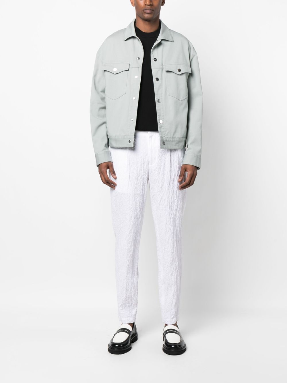 Emporio Armani Trousers White D41P31D1458100 (EMPORIO ARMANI / パンツ ) | EMPORIO ARMANI (エンポリオ アルマーニ)(3)