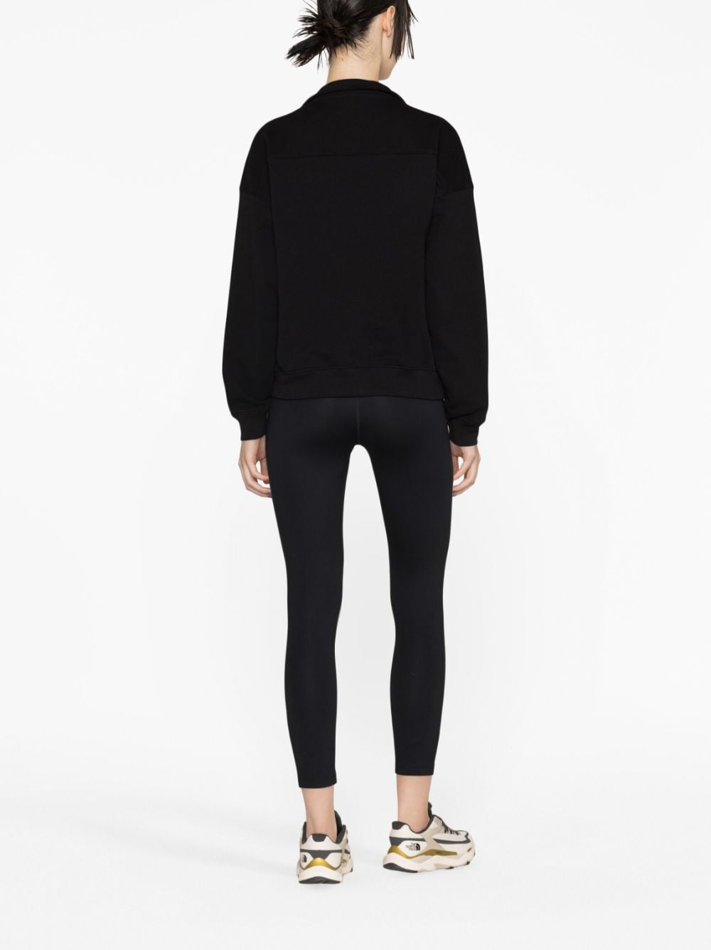 SPORTY & RICH Sweaters Black QZ841BKBLACKWHITE (Sporty & Rich / スウェット・フーディー ) | Sporty & Rich (スポーティアンドリッチ)(1)