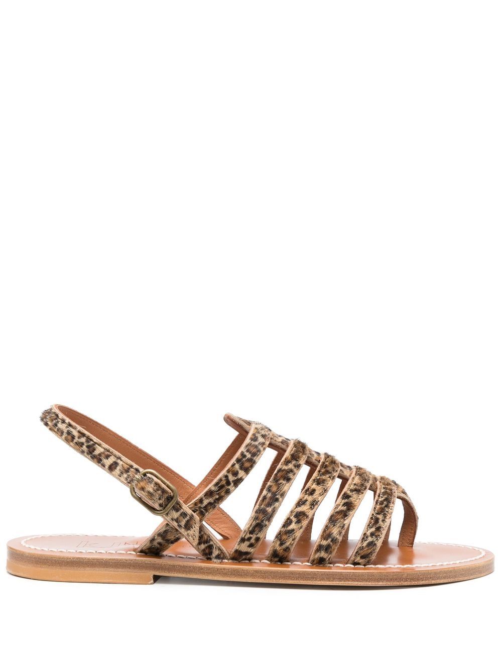 K Jacques St Tropez Sandals Brown 0J315308HOMEREHORSYBABYLEOPARD (K.JACQUES / サンダル ) | K.JACQUES (カージャック)