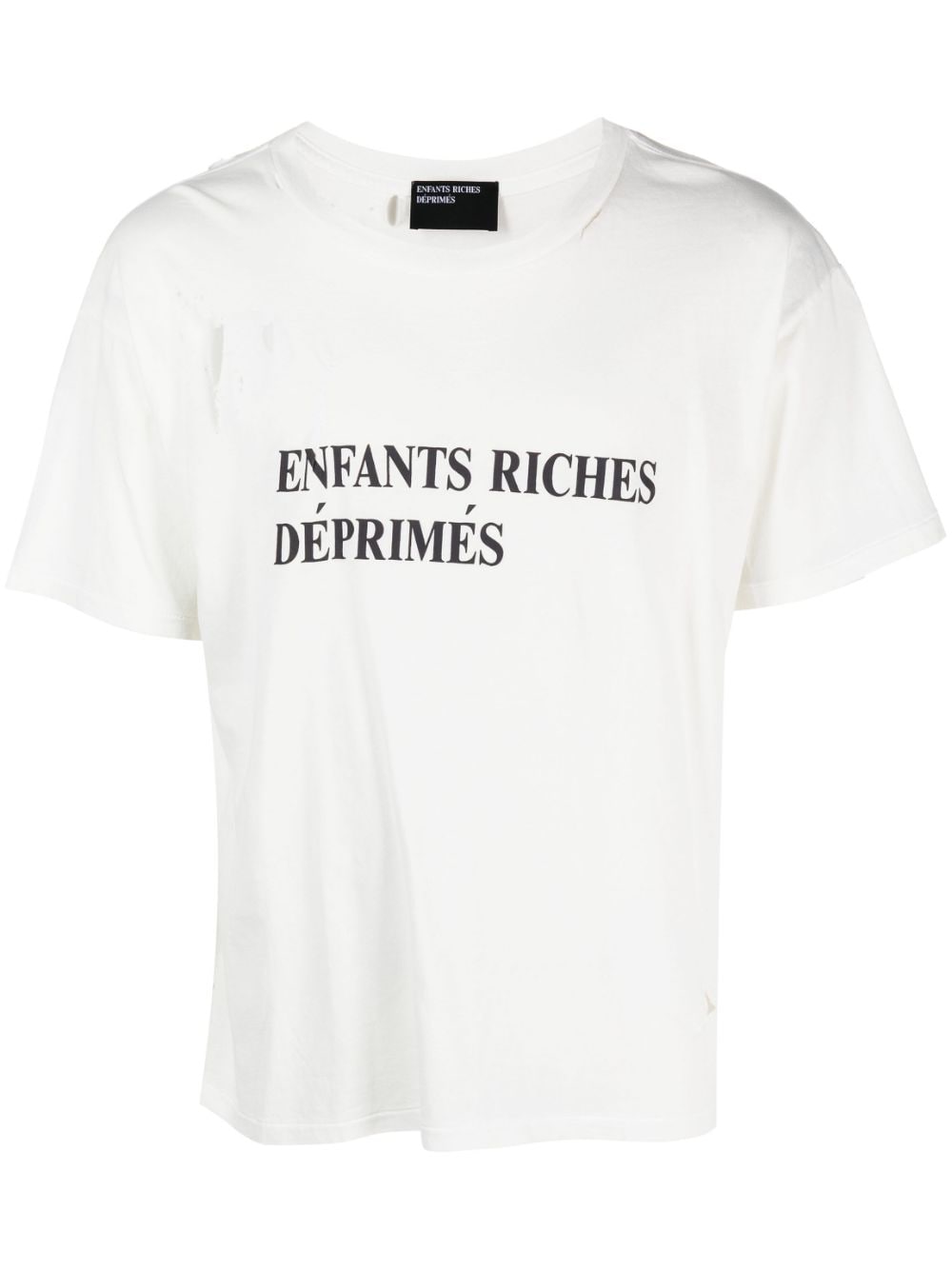 Enfants Riches Deprimes T-shirts and Polos White 010677CREAMBLACK (ENFANTS RICHES DÉPRIMÉS / Tシャツ・カットソー ) | ENFANTS RICHES DÉPRIMÉS (アンファン リッシュ デプリメ)